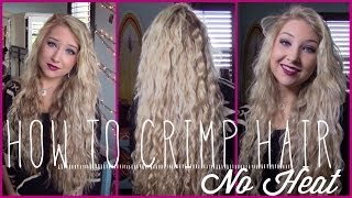 How To Do Crimps On Weave  Crimp Iron Under 30 [upl. by Sorodoeht]