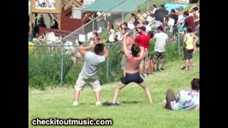 Guy Dancing on the hill at Sasquatch Full Version Santogold Unstoppable [upl. by Gaige]