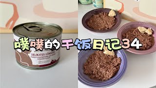 猫咪配餐Vlog34｜今天吃mjamjam袋鼠～｜顺便吨吨吨个汤汤～ [upl. by Einaeg]