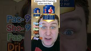 Making A FIFA 17 Card With Better Stats Than shorts [upl. by Stacie]