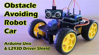 Arduino Obstacle Avoiding Robot [upl. by Aihseuqal283]