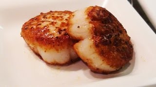 How to Sear Scallops  NoRecipeRequiredcom [upl. by Punak]