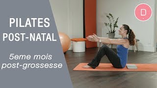 Pilates postgrossesse  5ème mois après laccouchement [upl. by Ainosal]