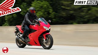 2014 Honda VFR 800  First Ride [upl. by Aihsema547]