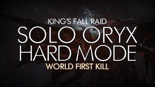 Destiny  Solo Oryx Hard Mode Kill  Kings Fall Raid [upl. by Elsilrac]