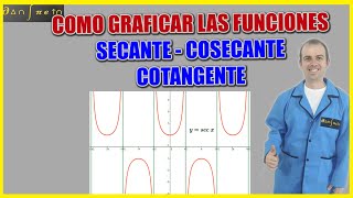 Como GRAFICAR las funciones COSECANTE SECANTE y COTANGENTE ▶MUY FÁCIL [upl. by Ande]