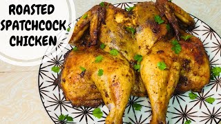 The JUICIEST Spatchcock Chicken Recipe  Perfectly Roasted BBQ Chicken [upl. by Yrollam750]