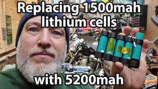 I replaced 15AH 18650 with 5AH newer cells in my Einhell drill with 18v power xchange batteries [upl. by Harvey]