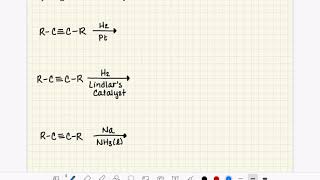 121 Hydrogenation of alkynes [upl. by Koral]