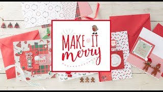 Make It Merry Papercraft Collection  Hobbycraft [upl. by Adym]