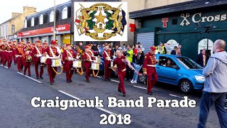 Craigneuk Band Parade  Wishaw 2018 [upl. by Hewett]