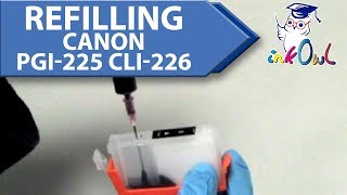 How to Use Refillable Cartridges for CANON PGI225 and CLI226 [upl. by Ellenehc]