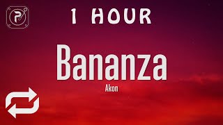 1 HOUR 🕐  Akon  Bananza Belly Dancer Lyrics [upl. by Hacissej706]