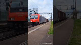 SBB Güterzug beim Bahnhof Neuenhof  Kanton Aargau  Schweiz 2024  shorts [upl. by Aniz]