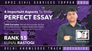 UPSC CSE  Important Aspects To Write a Good Essay In CSE  By Kunal Rastogi Rank 15 CSE 2023 [upl. by Antrim]