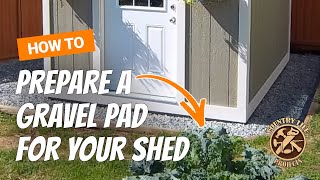 How to Build a Shed  How To Prepare a Gravel Pad For a Shed  Video 1 of 15 [upl. by Avirt]