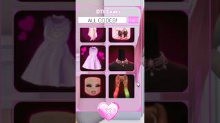 ALL CODES IN DRESS TO IMPRESS UPDATE dresstoimpress roblox [upl. by Edrock]