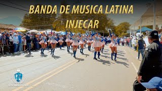 BANDA DE MUSICA LATINA INJECAR DESFILE 15 DE SEPTIEMRE 2024 [upl. by Ailimaj]