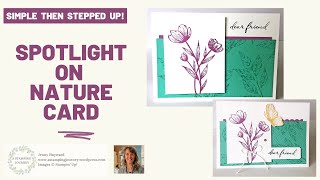 A Simple Card for the Beginner Cardmaker  Stampin’ Up  Spotlight On Nature [upl. by Akym]