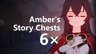 Ambers Story Domain 6 Chests  Genshin Impact [upl. by Nnylaehs839]