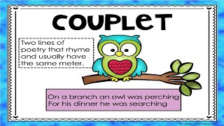 Couplet Poem MiniLesson [upl. by Eidua]