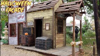 Halloween Facade  Haunted Ghost Town Train Depot Pt2 Spooky Roof Design  Finishing Details [upl. by Lissy]