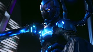 Blue Beetle Jamie Reyes VS Cornad Carapax Scene  First Fight Scene  Blue Beetle 2023 [upl. by Rondon]