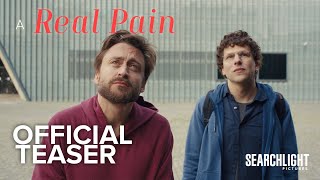 A REAL PAIN  Official Teaser  Searchlight Pictures [upl. by Renard]