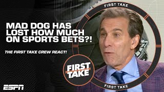 Mad Dog has lost HOW MUCH on his sports bets 😮  First Take [upl. by Ordnasela947]