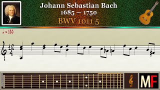 Bach BWV 1011 5 [upl. by Sokim432]