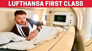 INSIDE Lufthansa First Class on the Boeing 747 [upl. by Liuqa]