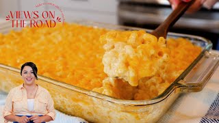 SUPER EASY CREAMY BAKED MAC N CHEESE RECIPE [upl. by Ytoc]