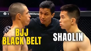 When A BJJ Black Belt amp A Shaolin Monk Meet In MMA 😱 [upl. by Nnaassilem]