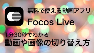 Focos Liveの使い方動画編集 画像や動画の切り替えを滑らかに（1分30秒） [upl. by Ehsom121]