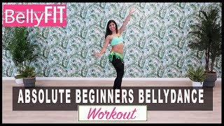 Absolute Beginners Bellydance Workout  Shimmy amp Hip drops [upl. by Bartley407]