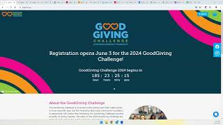 2024 GoodGiving Challenge How to Register [upl. by Maggio666]