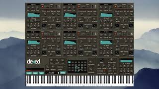 Dexed  free VST synth  demo play only [upl. by Nyleahcim]