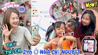 Em Mint Vy Và Chị Na Thử Thách 24h Ở Nhà Chị Nguyệt [upl. by Durrace851]