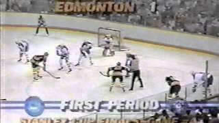 Wayne Gretzky Jari Kurri Esa Tikkanen in 1988 Stanley Cup Final 1 [upl. by Lasala]