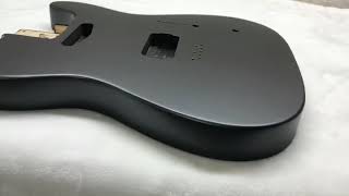 Warmoth Telecaster Guitar body  Satin Gunmetal Grey  Sims Custom Shop [upl. by Durant113]