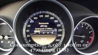 2012 Mercedes Benz C180 Fuel Consumption Test [upl. by Attenod155]