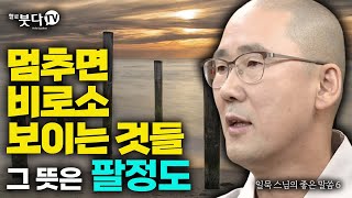 멈추면 비로소 보이는 것들 그 뜻은 팔정도  일묵 스님의 생명과 죽음의 이야기 6회  임종 윤회 신비한 비밀  일묵스님제따와나 선원장 [upl. by Eileen]