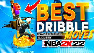 BEST DRIBBLE MOVES IN NBA 2K22 FASTEST BEST COMBOS w GLITCHY SIG TUTORIAL BECOME A DRIBBLE G0D [upl. by Suiramad]