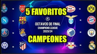 🔵🟣Favoritos a GANAR la CHAMPIONS League 20232024 [upl. by Aizti]