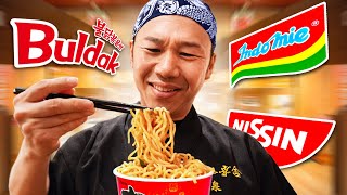 Japanese Ramen Chef tries Instant Noodles [upl. by Atinihs298]