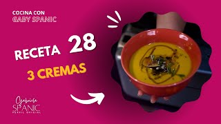 Receta 28  3 Cremas  Cocina con Gaby Spanic [upl. by Ahsirpac15]