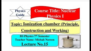 Ionization Chamber Principle Construction Working and usesl Nuclear PhysicsI l Physics Guide [upl. by Akcinat]