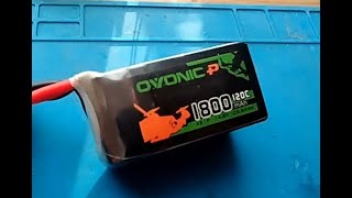 Аккумулятор для FPV дрона quotOVONIC Pquot 4S 1800mah 120C [upl. by Oigroeg]