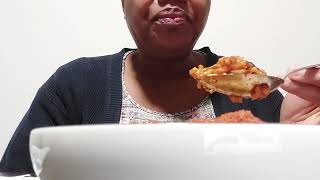 African food MUKBANG Ghana Chinkafa RiceEating pamelascookingvlog [upl. by Stelle300]