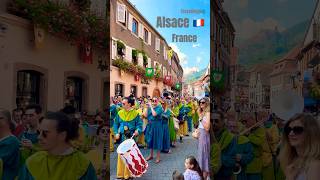 A fun wine festival in Frances Alsace 🇫🇷 [upl. by Akerue]